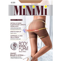 Колготки женские MiNiMi Body Form 40, c моделирующими шортиками, эффект "Push Up"