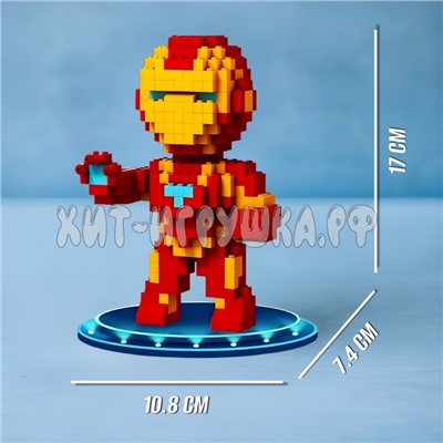 Конструктор 3D из миниблоков Железный Человек 1050 дет. 86096, 86096