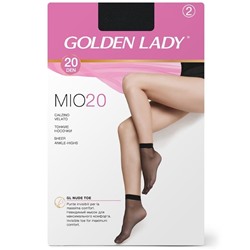 Носки женские GOLDEN LADY Mio 20, капроновые, однотонные, 2 пары