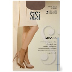 Носки женские SISI Miss 20, капроновые, 2 пары